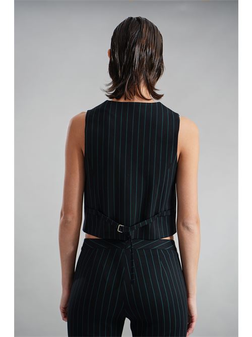 Gilet gessato GM by Gai Mattiolo | GM3576NERO/VERDE